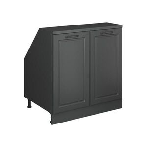 Vicco ŠIKMÁ SKRIŇA Rion Antracitový vidiecky dom 80 x 81.6 cm s 2 dverami, korpus skrine hĺbka 60 cm vyobraziť