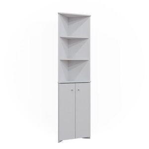 Vicco KÚPEĽŇOVÁ SKRINKA Fynn biely 51.5 x 175 cm Rohová skriňa s 2 dvierkami vyobraziť