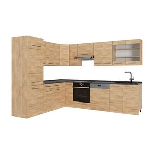 Vicco ROHOVÁ KUCHYŇA Fame-Line, Dub Goldkraft/Dub Goldkraft, 287 x 227 cm, AP Antracit vyobraziť
