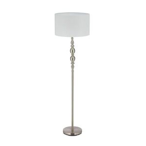Relaxdays LAMPADÉR biela strieborná textilné tienidlo E27 vyobraziť