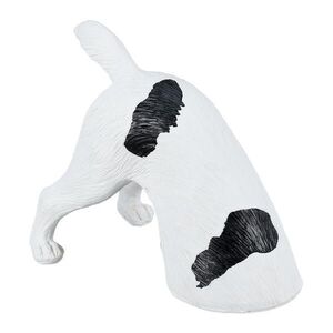 Relaxdays FIGÚRKA záhradná pes biela čierna polyresin 23 cm vyobraziť
