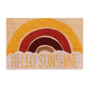 Relaxdays ROHOŽKA Viacfarebná kokosové vlákno protišmyková Hello Sunshine 60x40 cm vyobraziť