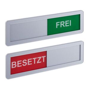 Relaxdays ŠTÍTOK strieborný 2-ks-Set Obsadené Voľné 5x18 cm vyobraziť