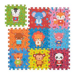 Relaxdays PUZZLEMAT Farebná 9-dielna EVA pena vyobraziť