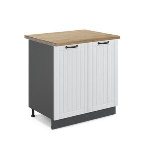 Vicco SPODNÁ SKRINKA POD DREZ Fame-Line Biely vidiecky dom 80 cm , AP Oak vyobraziť