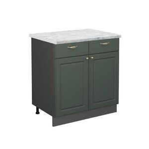 Vicco KUCHYNSKÁ SPODNÁ SKRINKA Fame-Line Zelený a zlatý vidiecky dom 80 cm , AP Marble vyobraziť