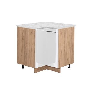 Vicco ROHOVÁ SPODNÁ SKRINKA Fame-Line Biely vysoký lesk 80.5 cm , AP Marble vyobraziť