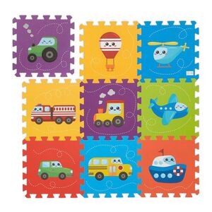 Relaxdays PODLOŽKA Farebná puzzle EVA pena 9-dielna vyobraziť