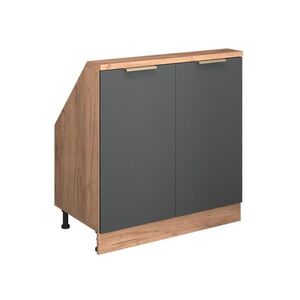 Vicco ŠIKMÁ SKRIŇA Rion Antracitové zlato 80 x 81.6 cm s 2 dverami vyobraziť