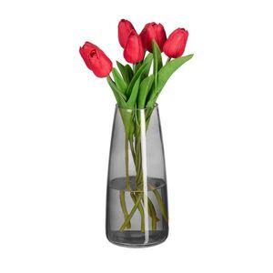 Relaxdays VÁZA Sivá sklo výška 21, 5 cm vyobraziť