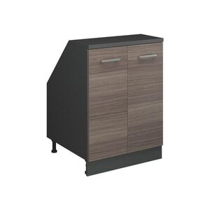 Vicco ŠIKMÁ SKRIŇA Rion Ušľachtilá šedá 60 x 81.6 cm s 2 dverami, korpus skrine hĺbka 60 cm vyobraziť