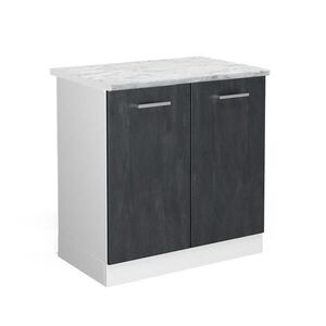 Vicco SPODNÁ SKRINKA POD DREZ R-Line Čierny betón 80 cm AP mramor vyobraziť