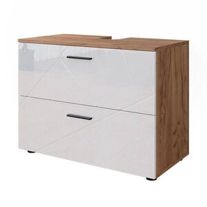 Vicco SPODNÁ SKRINKA POD UMÝVADLO Irma Biely vysoký lesk/dub Goldkraft 80 x 58.6 cm vyobraziť