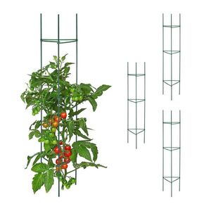 Relaxdays OPORA Zelená 4-dielna-sada oceľ 150 cm vyobraziť