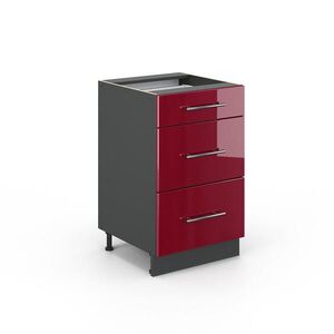 Vicco KUCHYNSKÁ SPODNÁ SKRINKA Fame-Line Bordeaux vysoký lesk 50 cm bez pracovnej dosky vyobraziť