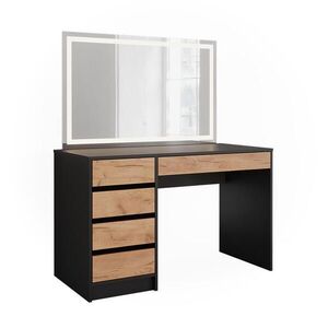 Vicco TOALETNÝ STOLÍK Sherry, antracitová/Dub Goldkraft, 120 x 145 cm so zrkadlom LED vyobraziť