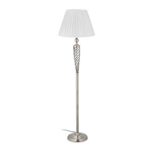Relaxdays STOJANOVÁLAMPA Biela Strieborná E27 60 W vyobraziť