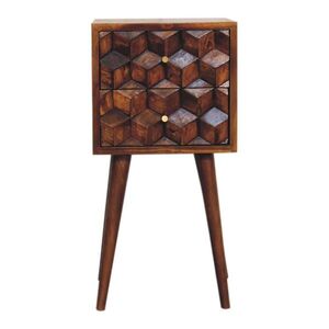 Artisan Furniture NOČNÝ stolík z masívneho dreva s 2 zásuvkami vyobraziť