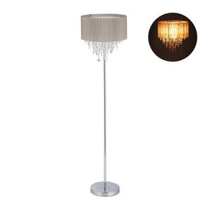 Relaxdays LAMPADÉR Sivý Strieborný Organza Krištáľ E27 60 W vyobraziť