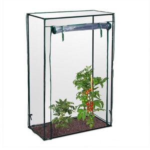 Relaxdays SKLENÍK Transparentný na paradajky PVC 150x100x50 cm vyobraziť
