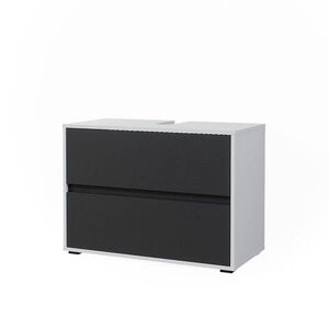 Vicco SPODNÁ SKRINKA POD UMÝVADLO Maltin Biela/antracitová 80.2 x 58.2 cm s dvoma veľkými zásuvkami vyobraziť