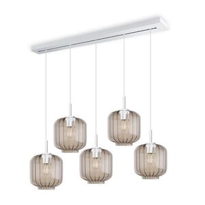 s.luce VELO jedálenská stolová lampa 5-plamienková 160cm vrchnák Ø 20cm vyobraziť