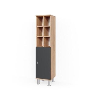Vicco MIDI SKRINKA Fynn antracitová 30 x 130.6 cm veľké dvere vyobraziť