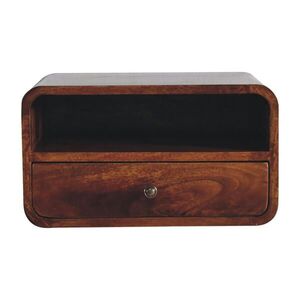 Artisan Furniture NÁSTENNÝ nočný stolík Levitate, 1 zásuvka, 1 otvorená priehradka, hnedý vyobraziť