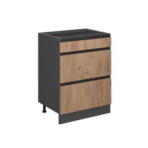 Vicco KUCHYNSKÁ SPODNÁ SKRINKA R-Line Dub Goldkraft 60 cm Tvar J, so zásuvkami, bez pracovnej dosky vyobraziť