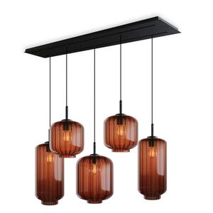 s.luce VELO jedálenská lampa 5-plameňová 2-radová 160cm Ø 18/20/25cm vyobraziť