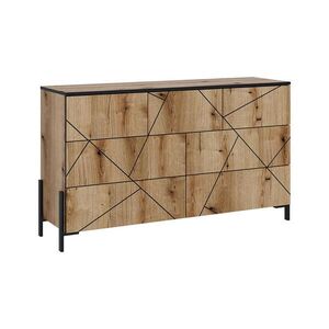 Vicco KOMODA Hatto dub 139.8 x 80.2 cm so 7 zásuvkami vyobraziť