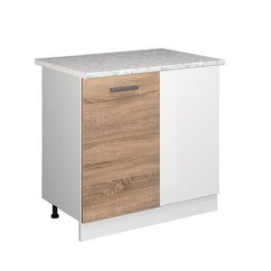 Vicco UNIVERZÁLNA ROHOVÁ SKRIŇA R-Line Sonoma 86 cm s dvierkami, s pracovnou doskou vyobraziť