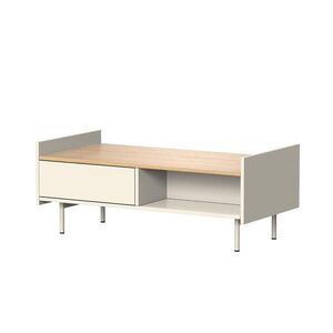 Vicco KONFERENČNÝ STOLÍK Velina krém 100 x 50 cm s 2 zásuvkami vyobraziť