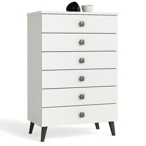 RAUMHIRSCH FURNITURE KOMODA Biela, Čierna 104/60/37 vyobraziť