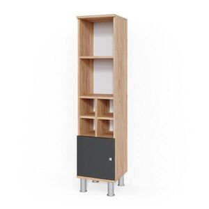 Vicco MIDI SKRINKA Fynn antracitová 30 x 130.6 cm malé dvere vyobraziť