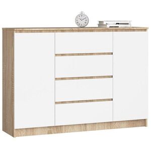 RAUMHIRSCH FURNITURE KOMODA dub Sonoma, biela 99/138/40 vyobraziť