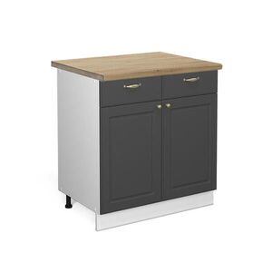 Vicco KUCHYNSKÁ SPODNÁ SKRINKA Fame-Line Antracitové zlato 80 cm , AP Oak vyobraziť