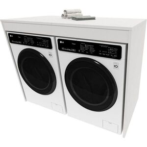 RAUMHIRSCH FURNITURE SKRÍŇ NA PRÁČKU pre práčku a sušičku Biela 129/97/61 vyobraziť
