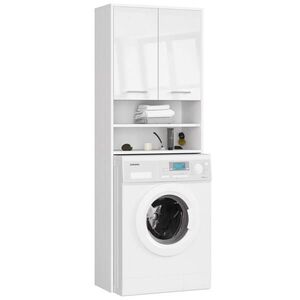 RAUMHIRSCH FURNITURE SKRÍŇ NA PRÁČKU s dvoma dverami, 64 × 30 × 190 cm, biela vyobraziť