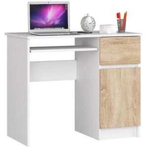 RAUMHIRSCH FURNITURE PÍSACÍ STÔL Biela, dub Sonoma 77/90/50 vyobraziť
