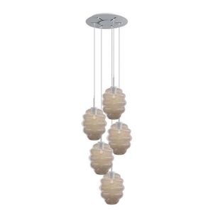 s.luce ECHOS galéria svetlo 5 plameňov Ø 60cm baldachýn Ø 25cm vyobraziť