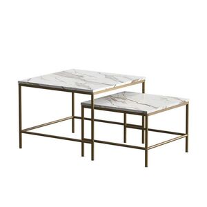 Vicco SÚPRAVA KONFERENČNÉHO STOLÍKA Ramio Biele zlato 60 x 60 cm 2 časti vyobraziť