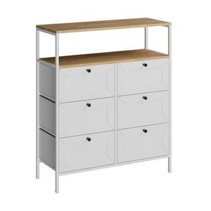 Vicco KOMODA Belaro biely 80 x 95 cm 6 zásuviek vyobraziť