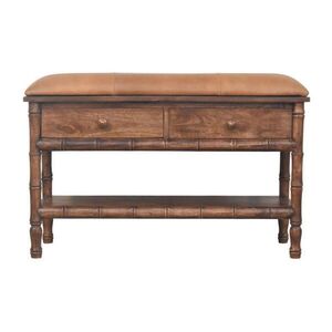 Artisan Furniture ŠATNÍKOVÁ lavica s povrchovou úpravou Roasted Almond, 2 zásuvky, 1 otvorená polica, hnedá vyobraziť
