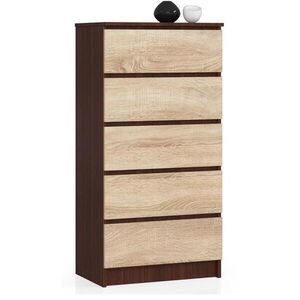 RAUMHIRSCH FURNITURE KOMODA tmavohnedá, dub Sonoma 121/60/40 vyobraziť