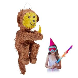 Relaxdays PINATA Hnedá Žltá opica na zavesenie vyobraziť