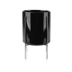Mondex KERAMICKÝ kvetináč Neva Black 18/18/21 cm vyobraziť