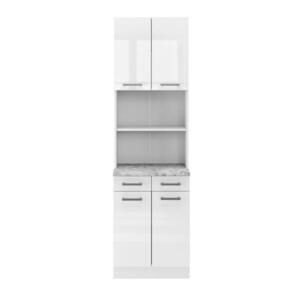 Vicco KUCHYNSKÝ BLOK R-Line Biely vysoký lesk 60 cm s pracovnou doskou vyobraziť