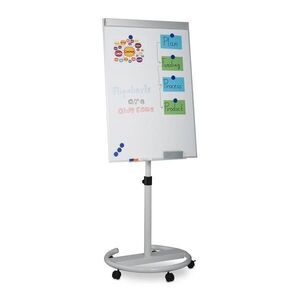 Relaxdays FLIPCHART Biela Strieborná magnetický 70x100 cm vyobraziť