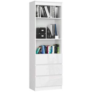 RAUMHIRSCH FURNITURE STOJACÍ REGÁL biely, biely lesklý 180/60/35 vyobraziť